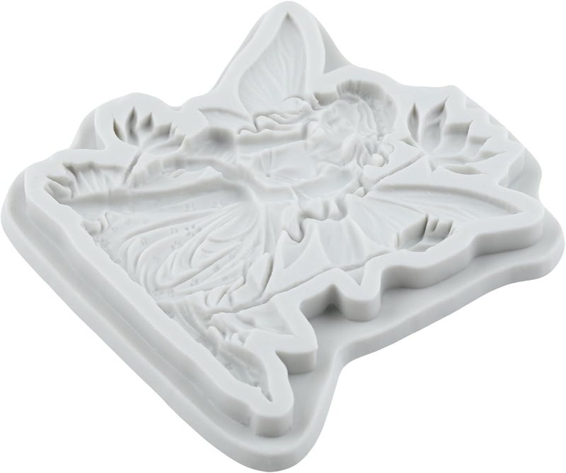 TAOXIBEI Lotus Fairy Silicone Molds Fairy Polymer Clay Mold Forest Elf Resin Mold for DIY Crafts Epoxy Resin Casting Air Dry Polymer Clay Plaster Jewelry Making - Image 4